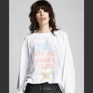 Odd People Bad Ass Babes Club Oversized Sweatshirt NWT